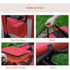 Foldable Pet Carrier for Small and Miniature Dogs, Portable Cat Carrier Soft Side Pet Travel Crate with Removable Mat, Storage Bags, Breathable Mesh Window 60 x 42 x 42cm - Red