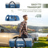 5-6 Man Camping Tent with 2 Room, Floor and Carry Bag - Blue