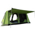 Tunnel Tent Camping Shelter w/ Porch, Two Rooms, Lamp Hook, Portable Carry Bag