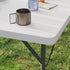 34/74cm Folding Camping Table, with Handle - White
