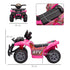 6V Kids Electric Ride on Car Toddlers Quad Bike All Terrain Vehicle Toy With Music for 18-36 months Pink