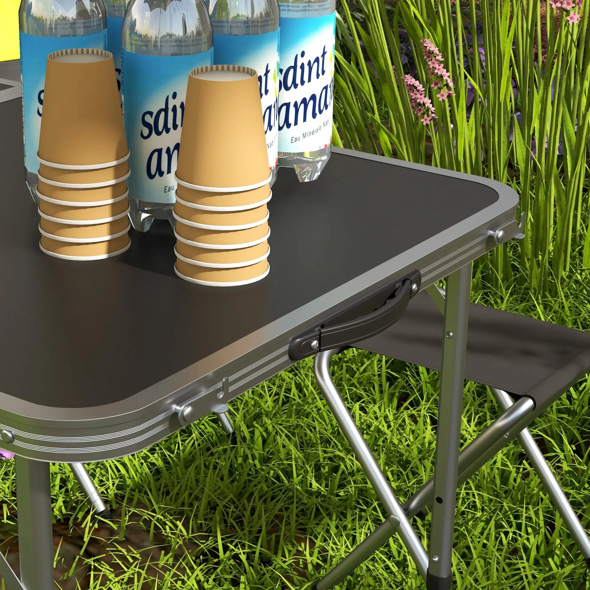 Four-Person Foldable Aluminium Picnic Set
