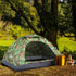 2 Person Camping Tent, Dome Tent with Zipped Doors, Storage Pocket, Portable Handy Bag, Multicoloured