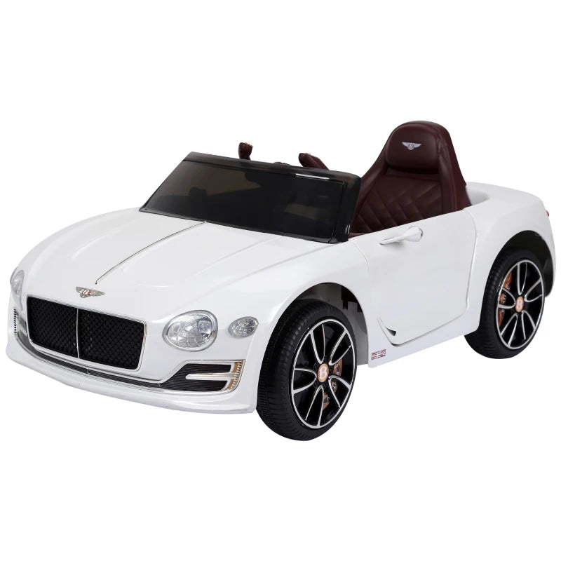Kids Electric Car Kids Ride on Toys W/ LED Lights-White