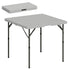 34/74cm Folding Camping Table, with Handle - Grey