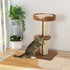91cm Cat Tower Scratching Posts Cat Tree for Indoor Cats Kitten Activity Centre Brown