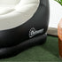 Inflatable Tub Chair and Footstool, Grey