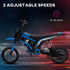 24V Electric Motorbike with Twist Grip Throttle, Music, Horn, 12" Pneumatic Tyres, 16km/h Max Speed - Blue