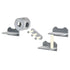 4PCs Wall-Mounted Cat Tree, with Steps, Perch, Cat House - Grey