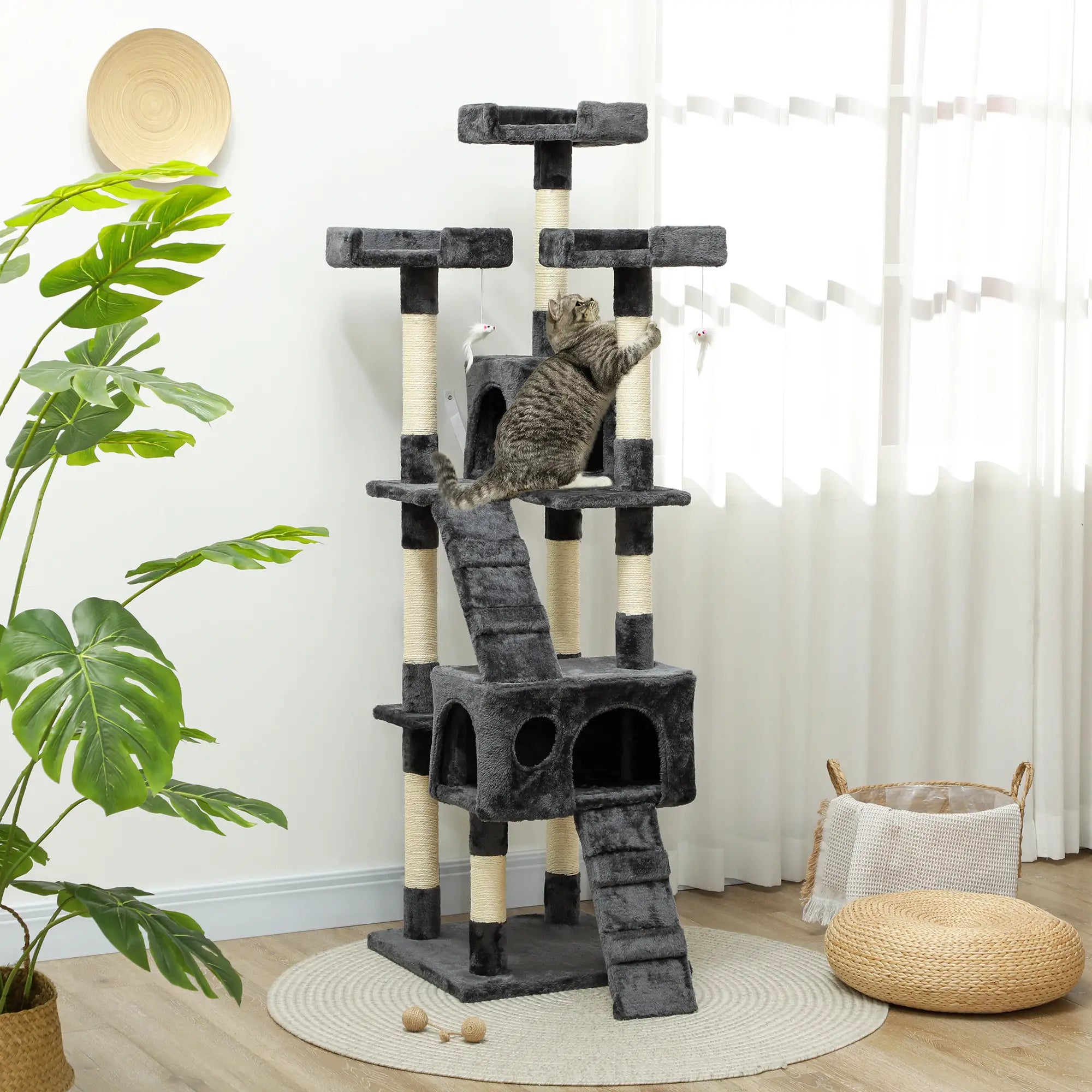 Cat Tree Scratching House, Activity Play Centre