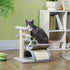 Cat Tree, Cat Tower for Kittens with Rotatable Top Bar, Sisal Scratching Post, Tunnel, Dangling Balls - Grey