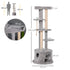 Cat Tree for Indoor Cats Kitten Tower Multi-level Activity Centre Pet Furniture with Scratching Post Condo Hanging Ropes Plush Perches Grey