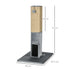 Cat Tree Scratching Post for Indoor Cats 79cm Jute Scratcher Climber w/ Carpet Base Dangling Toy – Grey