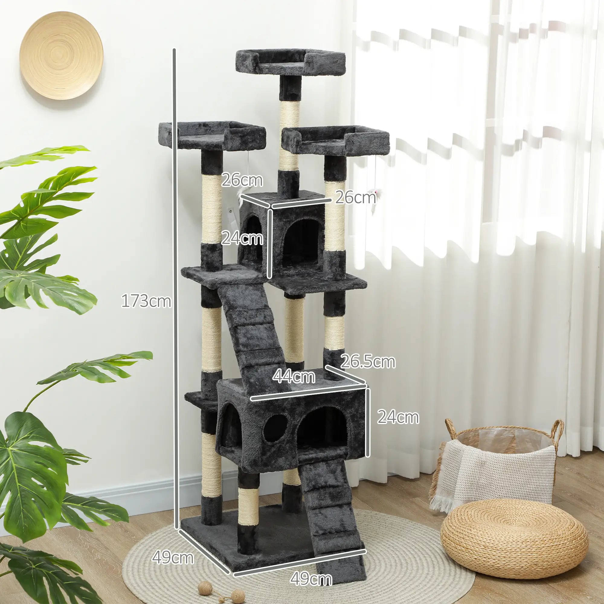 Cat Tree Scratching House, Activity Play Centre