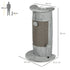 58cm Cat Scratching Post, with Covered Plush, Play Balls, for Corner Walls - Grey