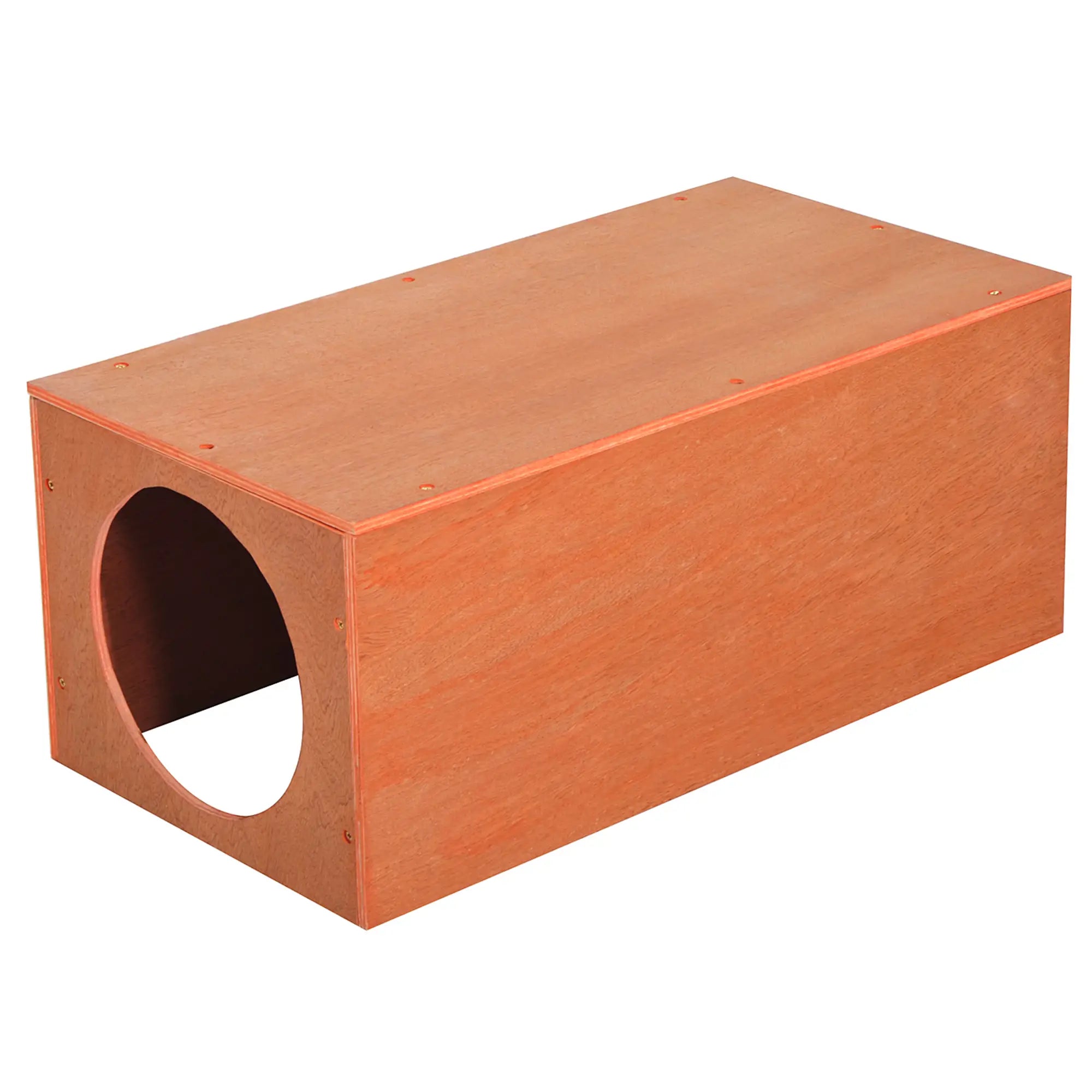 Outdoor Rabbit Hideaway Shelter Indoor Cat Tunnel Garden Kitty Box House Pet Home Run Play Cage Waterproof 60Lx30Wx25H(cm)