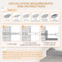 4PCs Wall-Mounted Cat Tree, with Steps, Perch, Cat House - Grey