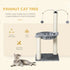 83cm Cat Tree Tower for Indoor Cats w/ Sisal Scratching Post Hammock Hanging Toy Activity Centre - Grey