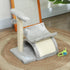 Cat Tree, Cat Tower for Kittens with Rotatable Top Bar, Sisal Scratching Post, Tunnel, Dangling Balls - Grey