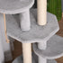 Cat Tree for Indoor Cats Kitten Tower Multi-level Activity Centre Pet Furniture with Scratching Post Condo Hanging Ropes Plush Perches Grey