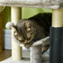 48cm Cat Tree with Scratching Posts, Bed, Perch, Self Groomer, Toy - Grey