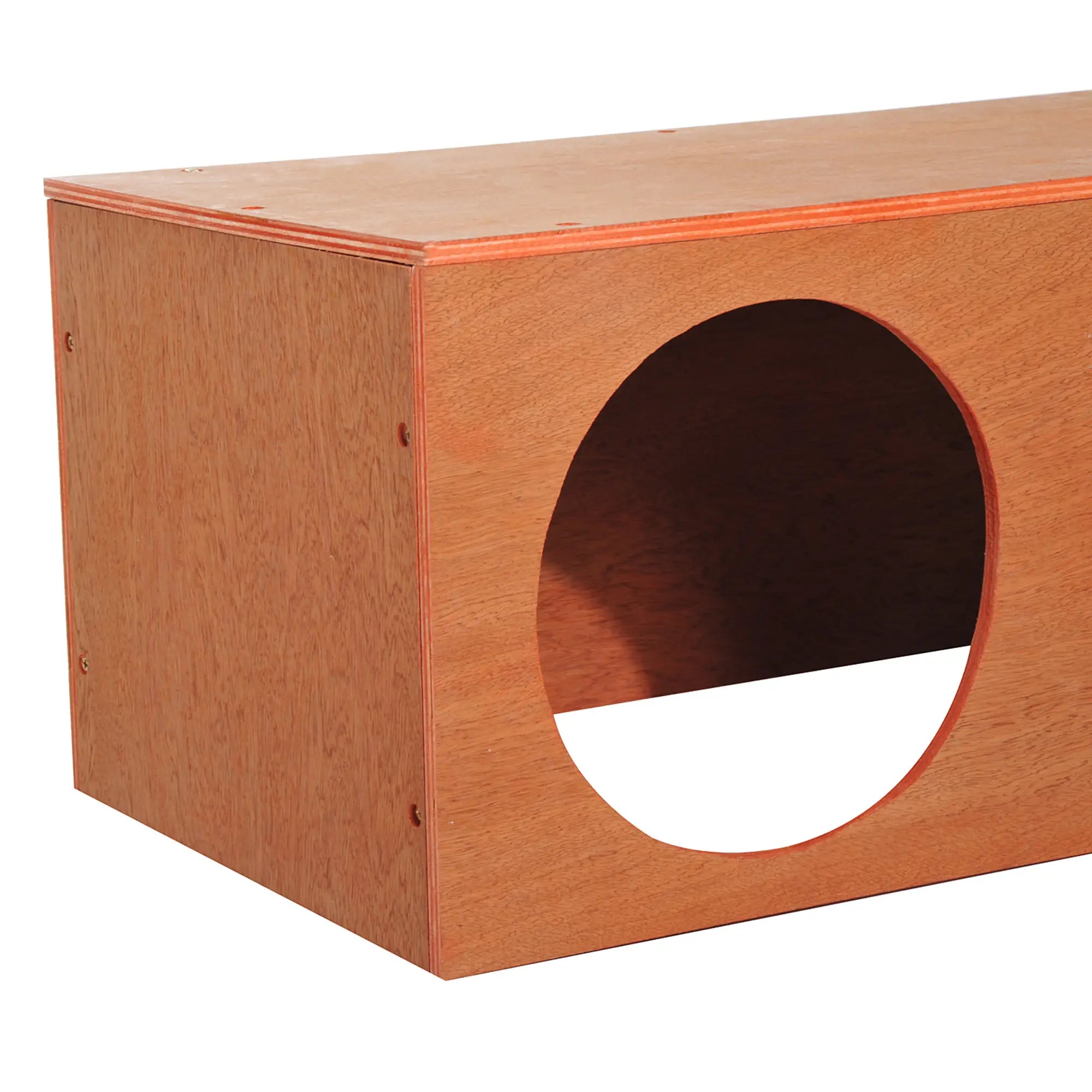 Outdoor Rabbit Hideaway Shelter Indoor Cat Tunnel Garden Kitty Box House Pet Home Run Play Cage Waterproof 60Lx30Wx25H(cm)