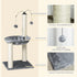 83cm Cat Tree Tower for Indoor Cats w/ Sisal Scratching Post Hammock Hanging Toy Activity Centre - Grey