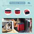 Foldable Dog Paddling Pool Pet Cat Swimming Pool Indoor/Outdoor Collapsible Summer Bathing Tub Shower Tub Puppy Washer (Φ80 × 20H cm, Red)