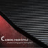 122 x 66 cm Gaming Desk, Carbon Fibre Covered Computer Desk, Gamer Workstation with Headphone Hook, Cup Holder and Gamepad Storage Rack, Black and Red Bargain Clearance Centre
