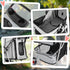 Dog Stroller, 3 Wheels Foldable Cat Dog Pram with Cup Holder, Storage Basket, Pet Stroller for Small Miniature Dogs, Grey