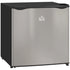 46 Litre Table Top Mini Fridge, Small Fridge with Ice Box, Reversible Door, Adjustable Temperature and Legs for Bedrooms, Home Office, Silver Tone