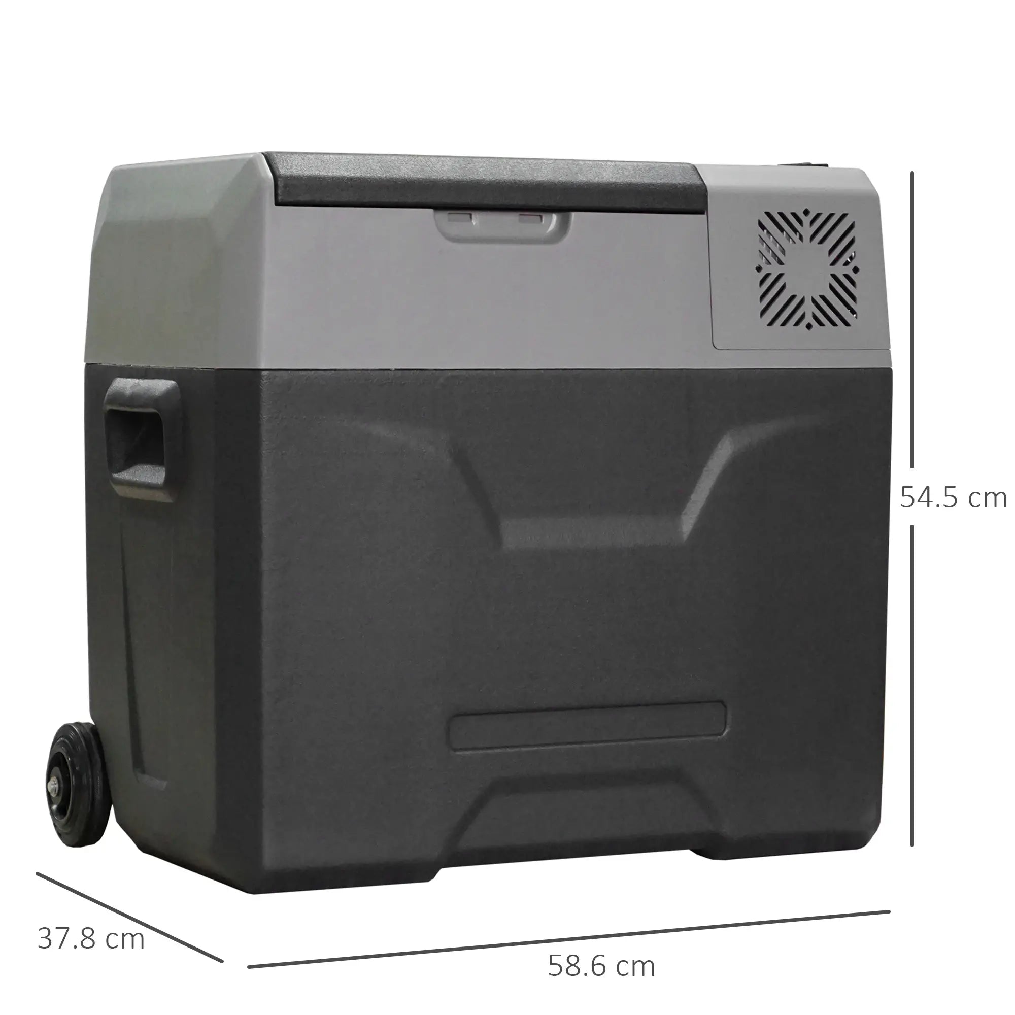 Car Refrigerator, Portable 12/24V 50 Litre Compressor Fridge Freezer, Electric Cooler Box for Camping, Travel, Picnic, Down to -20℃