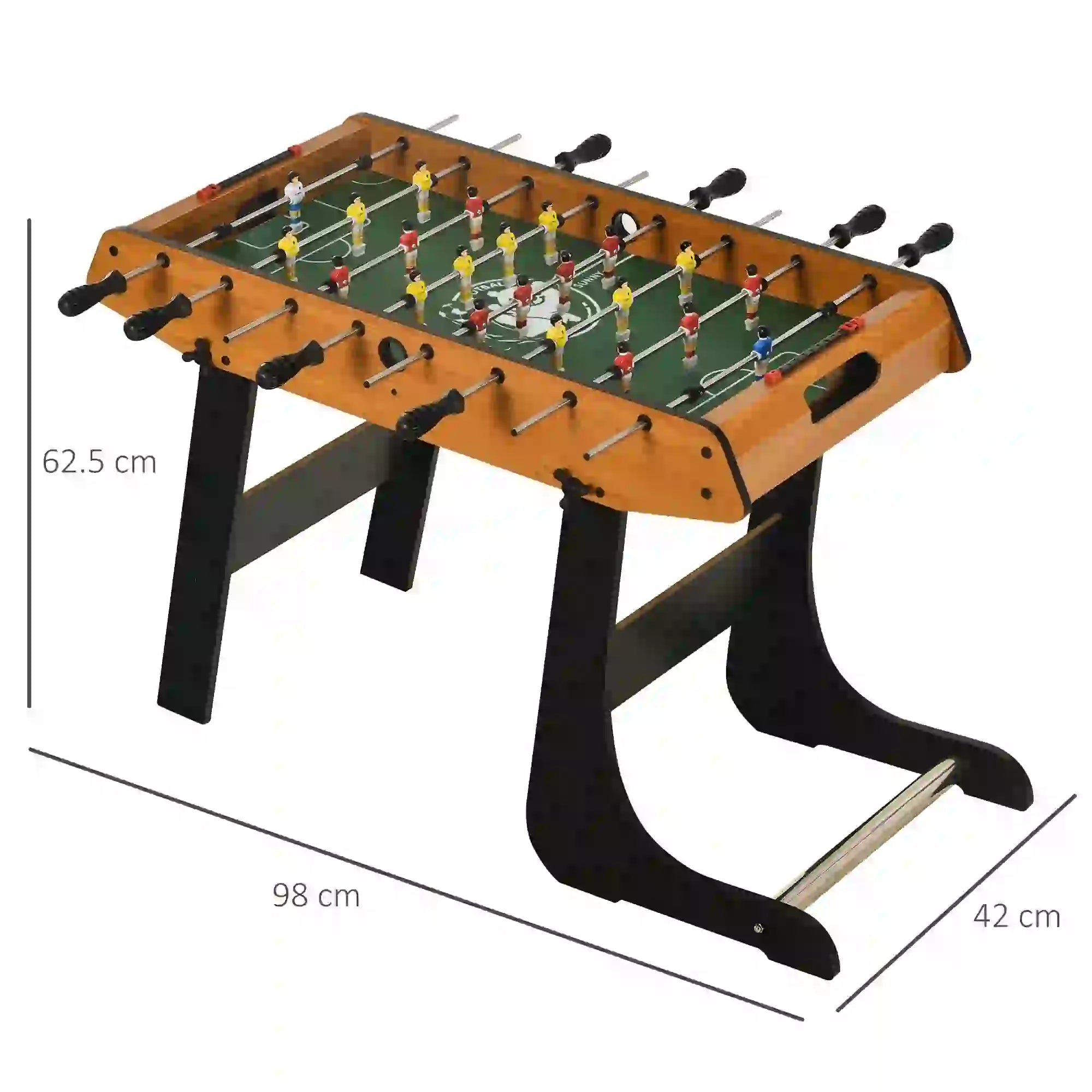 Folding Football Gaming Table Mini Foosball Soccer Table for Family Fun Indoor Play Sports