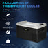 30L Portable Car Refrigerator - Grey and Black