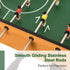 Folding Football Gaming Table Mini Foosball Soccer Table for Family Fun Indoor Play Sports