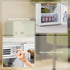 Under Counter Fridge, 85L Small Retro Refrigerator with Chiller Box, Adjustable Thermostat, Glass Shelves, White