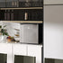 46 Litre Table Top Mini Fridge, Small Fridge with Ice Box, Reversible Door, Adjustable Temperature and Legs for Bedrooms, Home Office, Silver Tone