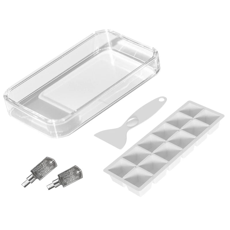 46 Litre Lockable Countertop Fridge - Grey