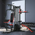 Multi Gym Workout Station, Weight Machine with 65kg Weight Stack, Sit Up Bench, Push Up Stand, Dip Station