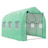 Polytunnel Greenhouse with Windows and Door, Walk in Greenhouse for Garden, Backyard (3 x 2 M)