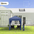 2 x 2 m Garden Pop Up Gazebo, Wedding Party Tent Marquee, Water Resistant Awning Canopy with Sidewalls, Windows, Carry Bag, Blue