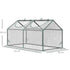 Mini Greenhouse Portable Flower Planter Vegetable Grow House for Garden Backyard with Zipped Windows, 120 x 60 x 60 cm, Clear