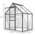 192.5 x 131cm Walk-In Polycarbonate Greenhouse