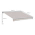 3.5Lx2.5M Retractable Manual/Electric Awning-Cream White/White