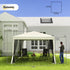 3 x 3(m) Pop Up Gazebo with 4 Mesh Sides and Carry Bag, Height Adjustable Party Canopy Tent, Portable Garden Outdoor