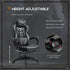 Computer Gaming Chair, Racing Desk Chair with Lumbar Support and Footrest, PU Leather Gamer Chair with Headrest and Swivel Wheels for Home, Grey Bargain Clearance Centre