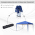 3 x 3M Garden Pop Up Gazebo Height Adjustable Marquee Party Tent Wedding Canopy with Carrying Bag, Blue