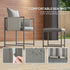 Nine-Piece Steel Frame Garden Dining Set - Grey