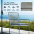 Five-Piece PE Rattan Garden Dining Set with Cushions & Stackable Chairs - Light Grey