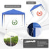 3 x 3M Garden Pop Up Gazebo Height Adjustable Marquee Party Tent Wedding Canopy with Carrying Bag, Blue